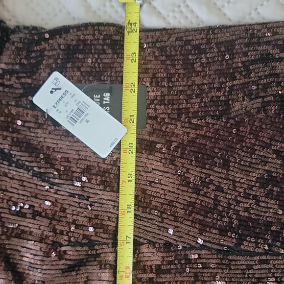 Express Sequin Open Front Boyfriend Blazer, Fully Lined, Size XL 16/18 - Picture 16 of 16